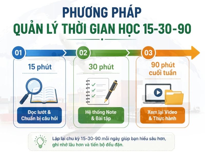 Cách Học Hiệu Quả Khi Vừa Đi Làm Vừa Học Xuất Nhập Khẩu